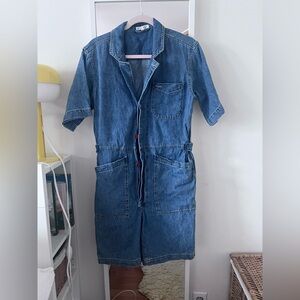 Alex Mill Denim Standard Shorts‎ Romper, Size Medium